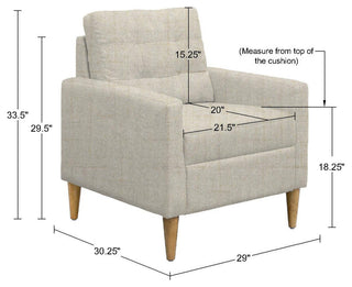 510 Design Dani Tufted back Accent Chair