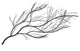Black with Gold Metal Branch Wall Decor