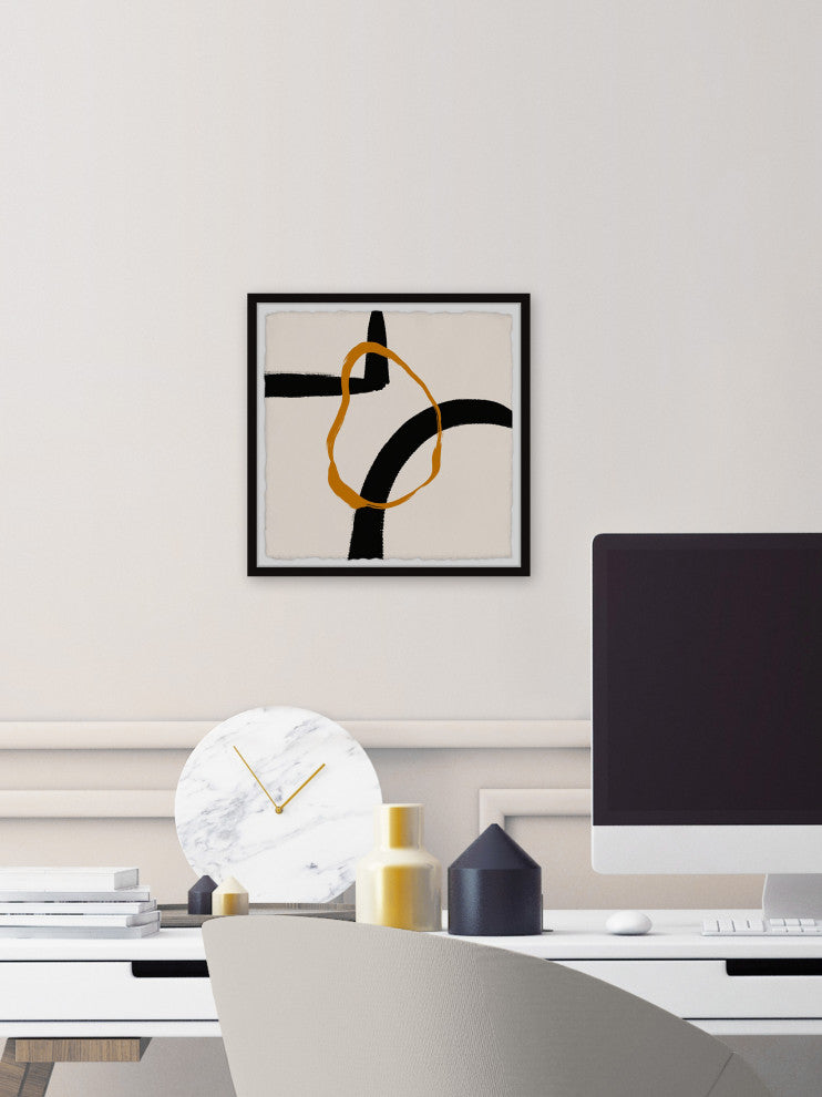"Direct Link" Framed Painting Print, 24x24