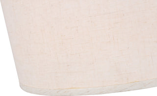 Drum Shade Semi-Flush, Brass, White, Pendant, 15", Incandesent
