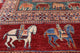 6' 8" X 9' 11" Handmade Antiqued Pazyryk Historical Design Wool Rug Q10706
