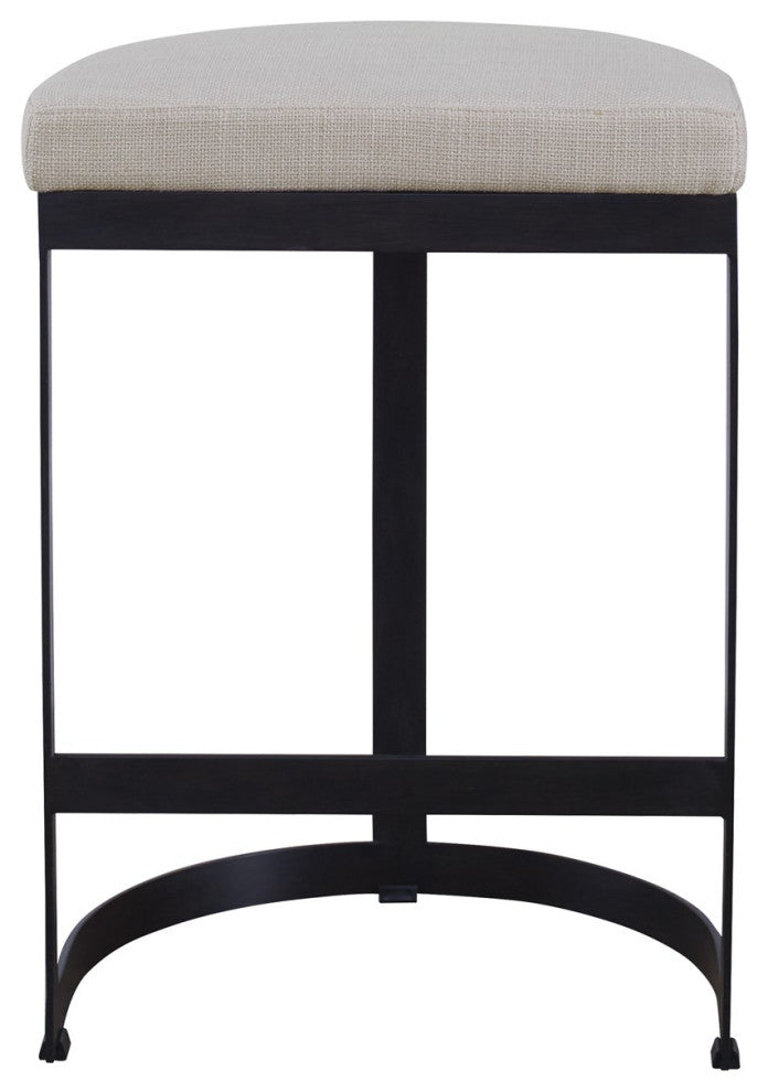 Uttermost Ivanna Black Iron Counter Stool 23591
