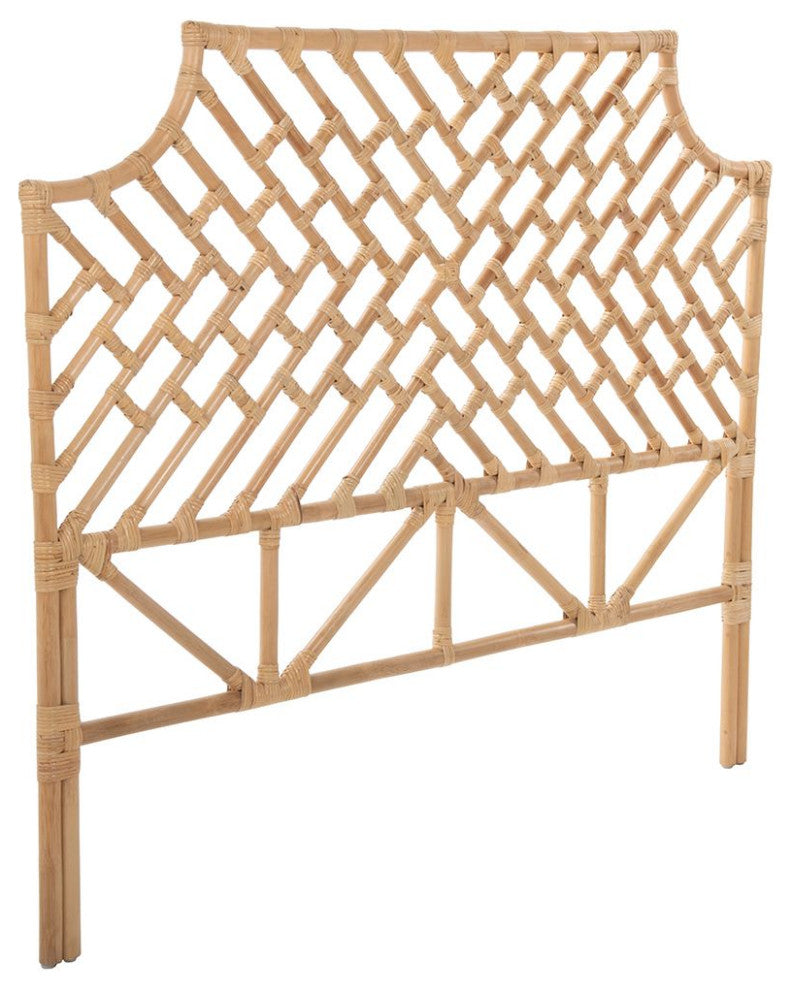 Rattan Chippendale Headboard, Natural, Queen