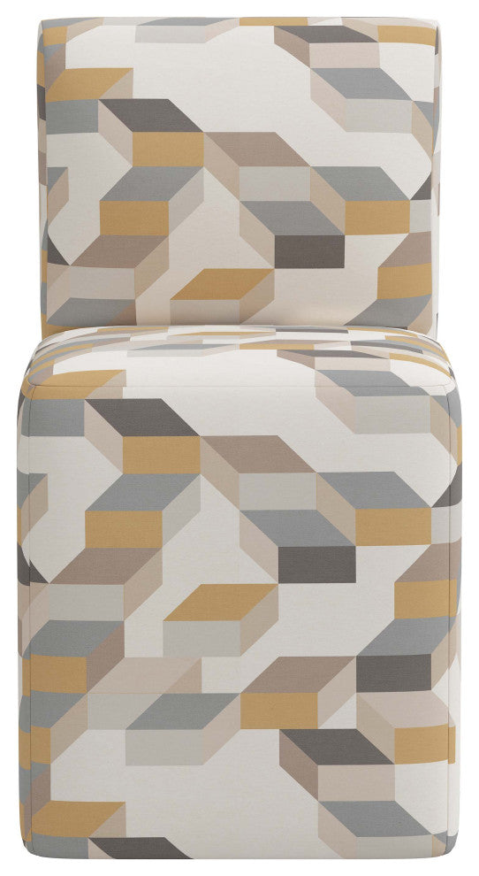 Dining Chair, Gio Cube Warm Gray Oga