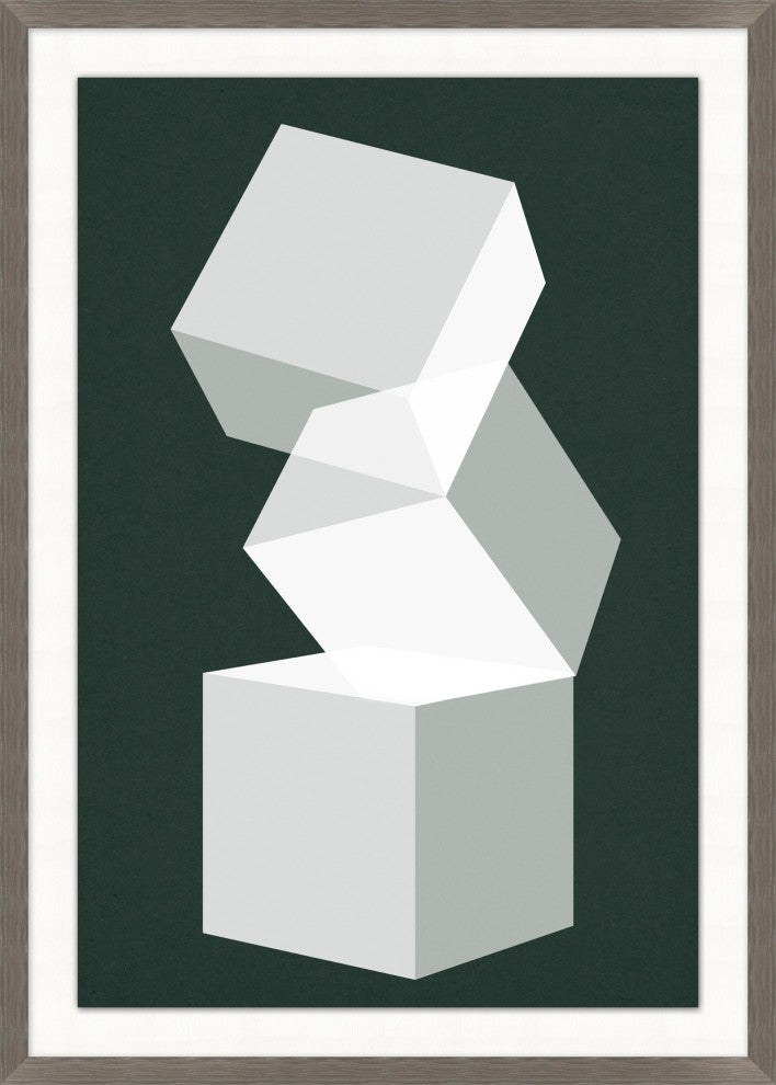 Falling Cubes 2, Giclee Reproduction Artwork