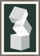 Falling Cubes 2, Giclee Reproduction Artwork