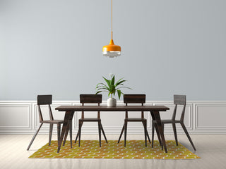 Geometric Rug, Sunny Mustard, 5'x7'