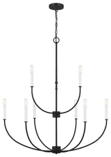 Greenwich 9-Light Chandelier, Midnight Black