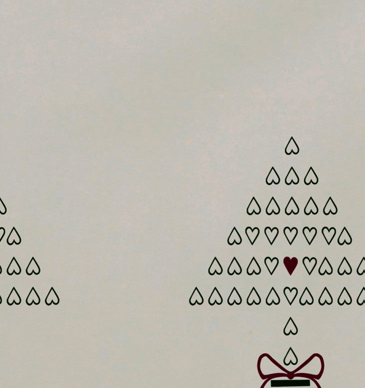 Hearty Holidays, Holiday Print Placement, Ivory And Cream, Set of 4