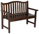 Belfort Garden Bench, Burnt Brown