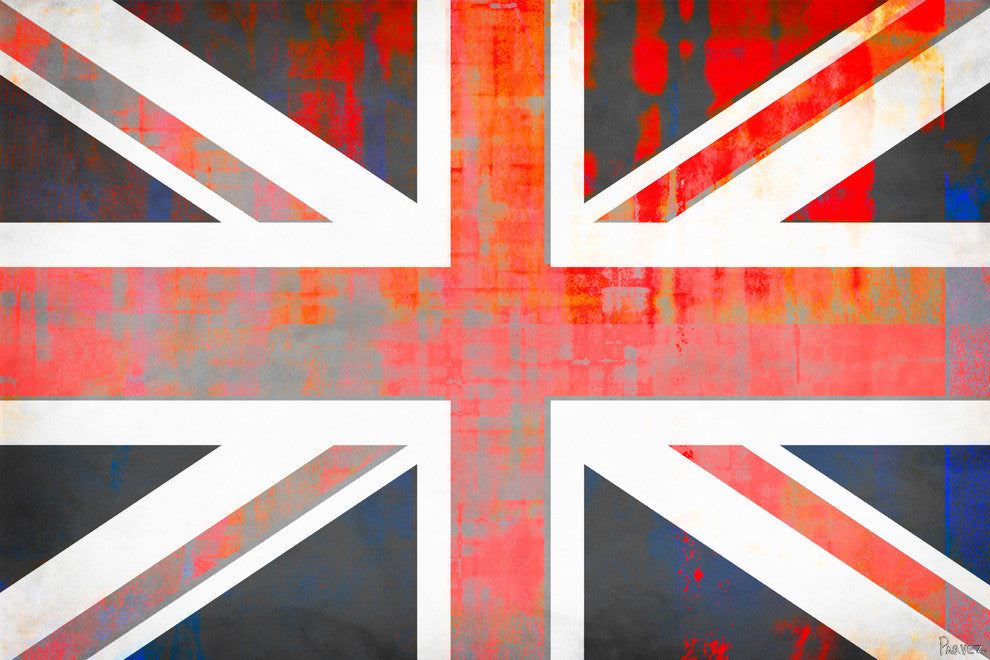 "Union Jack" Fine Art Canvas Print, 36"x24"