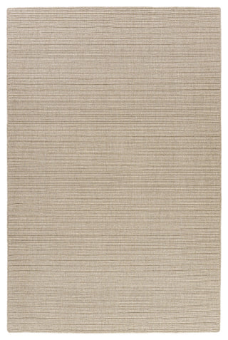 Beige Transitional Solid Handwoven New Zealand Wool Indoor Rug, 10' x 14'