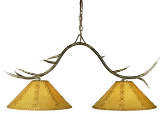 44L Branches 2 LT Faux Leather Island Pendant