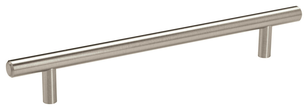 Amerock Bar Pull Collection Cabinet Pull, Set of 10, Satin Nickel, 7" Center-to-