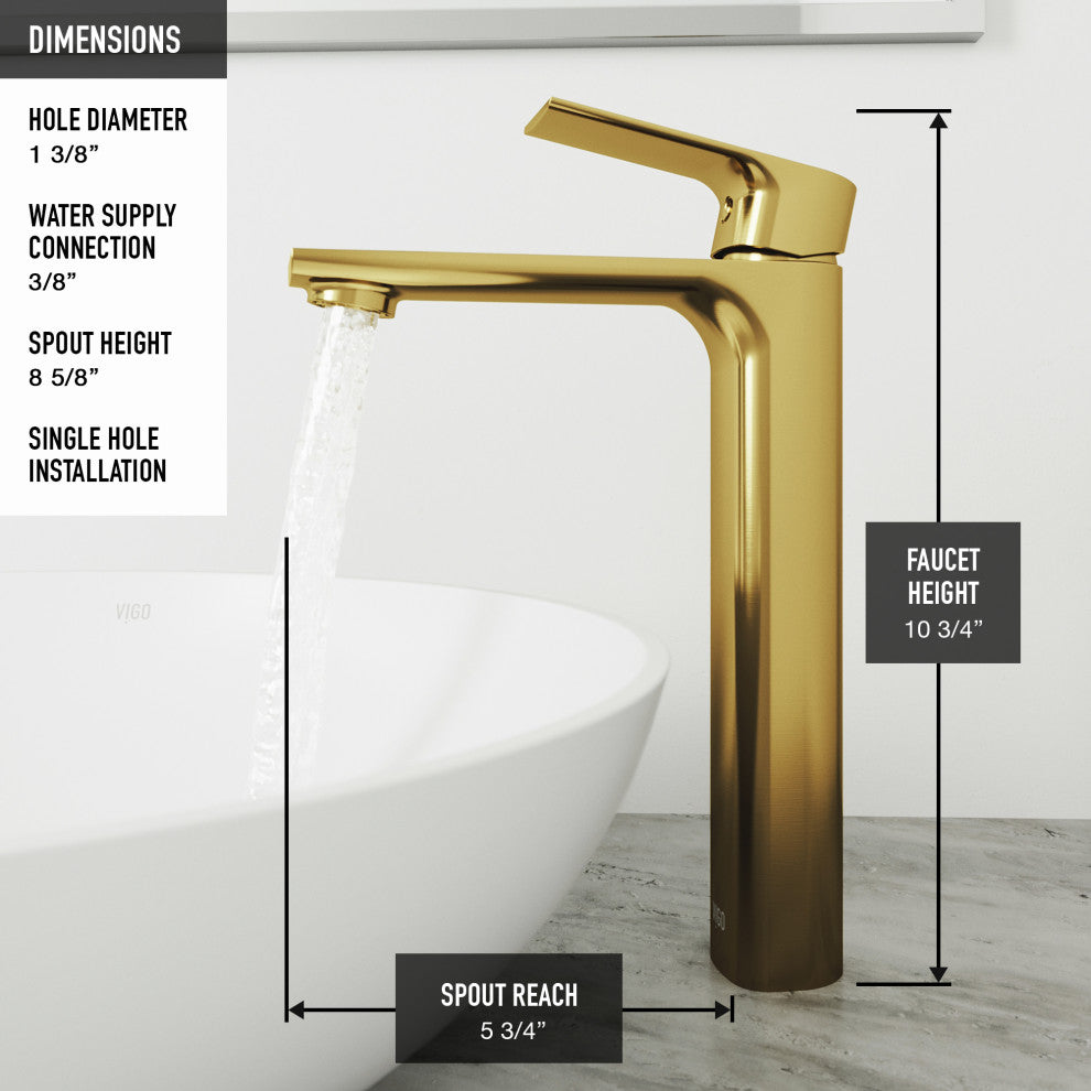 Donatello 22"L x 14"W Glass Vessel Sink and Norfolk 11"H Faucet Set