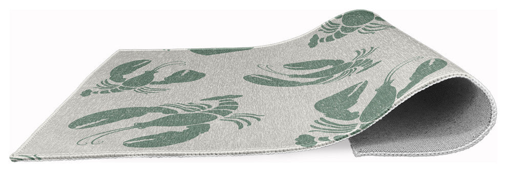 Lobster Fest Nautical Chenille Rug