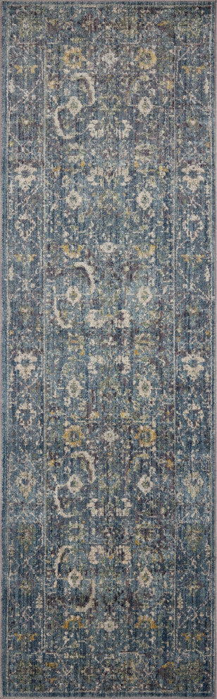 Jean Stoffer x Loloi Bradbury Ocean / Gold 2'-7" x 4' Accent Rug