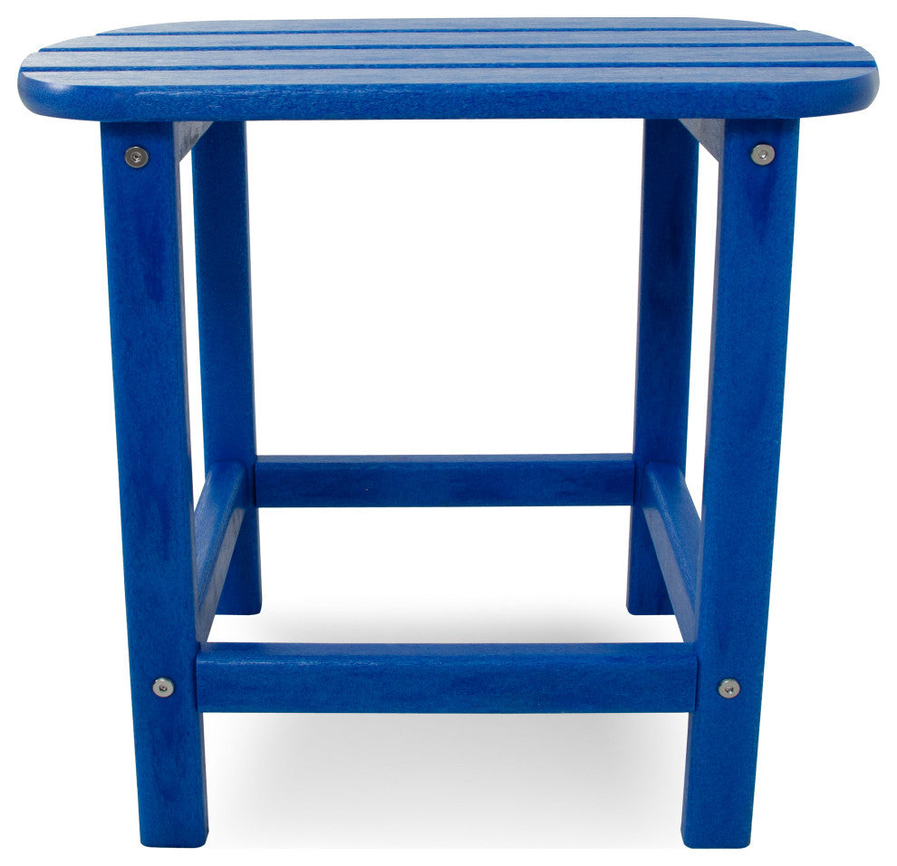 Polywood South Beach 18" Side Table, Pacific Blue