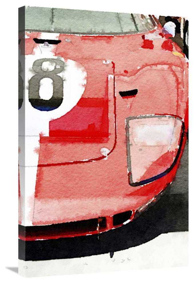"1964 Ford GT40 Front Detail Watercolor" Fine Art Print