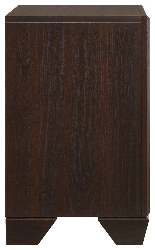 Kauffman 2-drawer Nightstand Dark Cocoa
