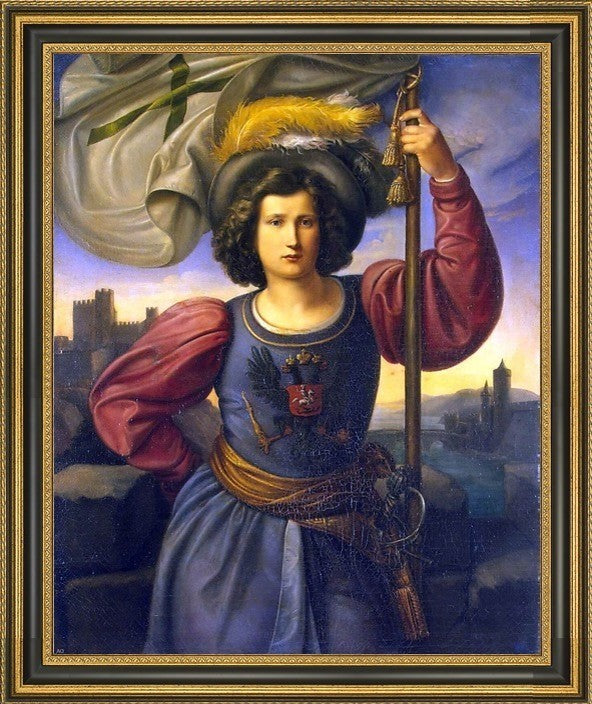Philipp Veit Allegory of Russia Framed Premium Canvas Print, 16"x20"