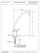 Touch-Flo Style 8" Pure Water Dispenser In Powder Coated Flat Black