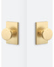 Zermatt Knob, Satin Brass, Privacy Function