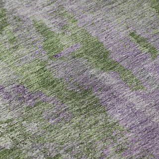 Premium Machine Washable Mayfield AMF573 Green 2'3" x 7'6" Runner Rug