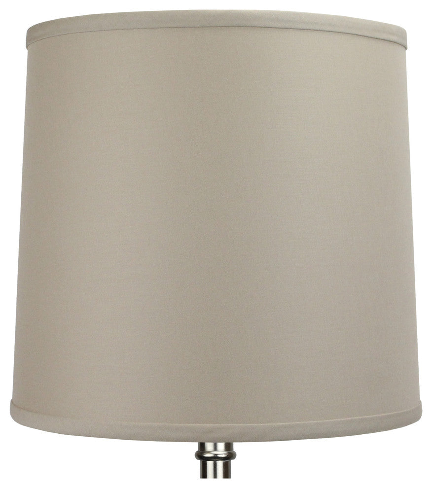 Fenchel Shades, 12"x13"x12" Spider Attachment Drum Lamp Shade, Linen