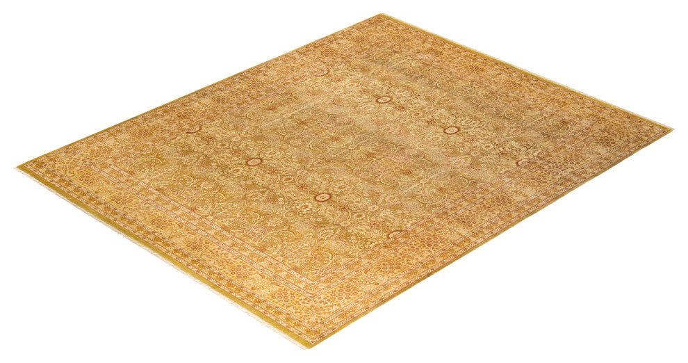 Mogul, One-of-a-Kind Hand-Knotted Area Rug, Green, 8' 3" x 10' 7"