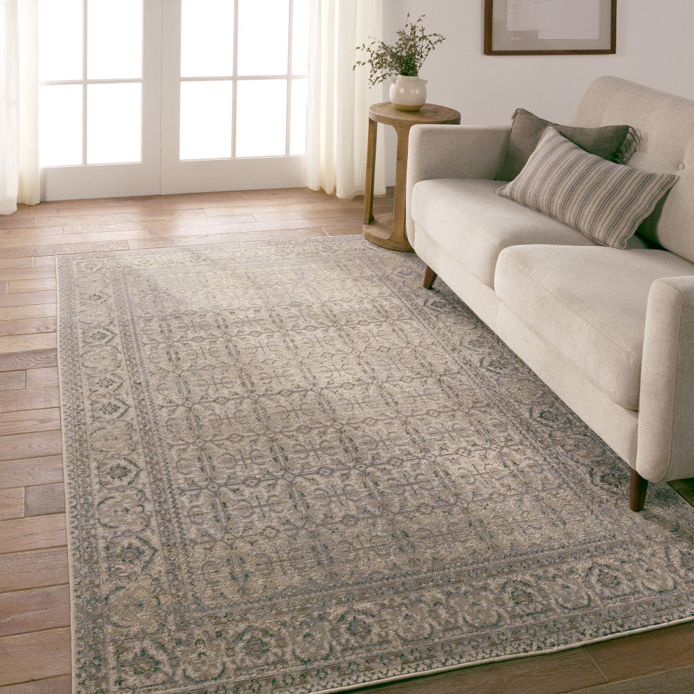 Vibe Olivine Indoor/Outdoor Trellis Gray/Brown Area Rug 8'X10'