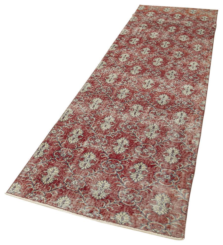 Rug N Carpet - Handwoven Oriental 3' 0" x 10' 8" One-of-a-Kind Floor Runner Rug