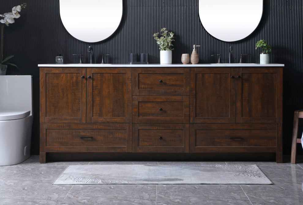 Elegant Lighting VF2884D Soma 84" - Natural Oak