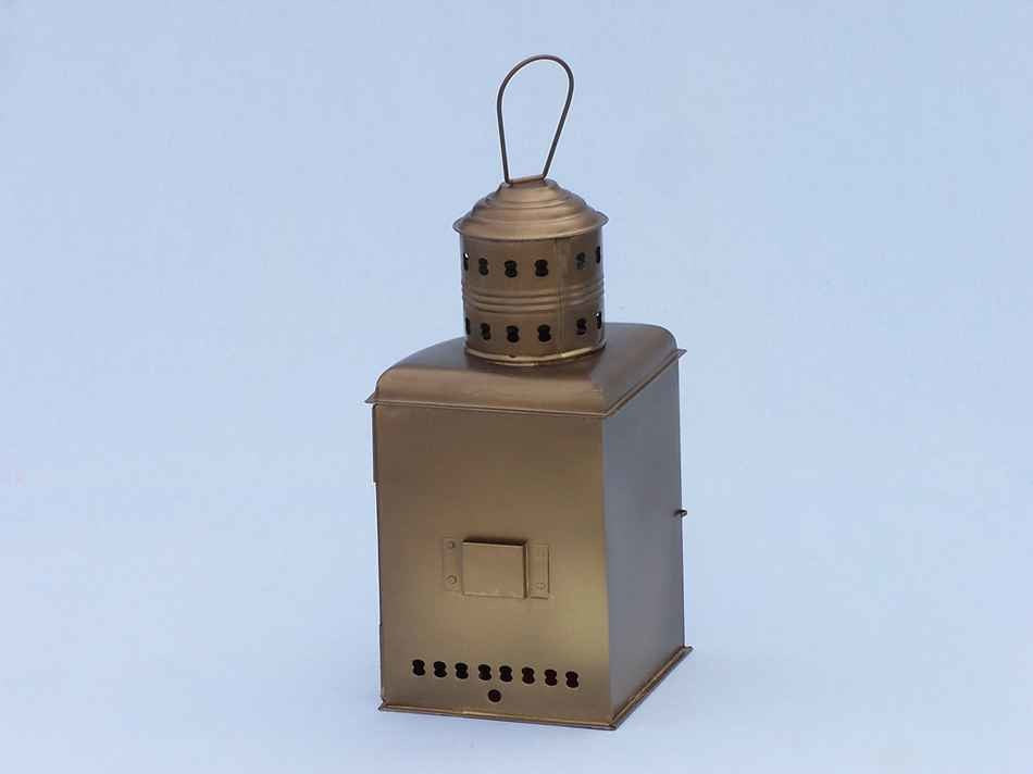 Port And Starboard Oil Lantern, Antique Brass, 17''