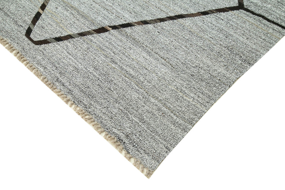 Rug N Carpet - Handwoven Turkish 8' 8'' x 12' 8'' Flatweave Wool Kilim Rug