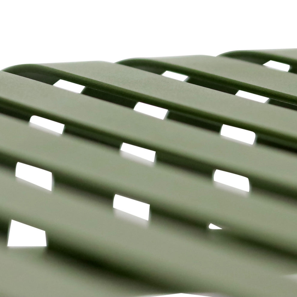 Enid Outdoor Side Table, Dark Green