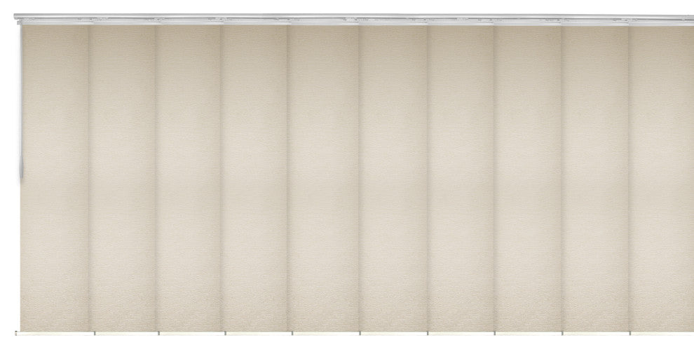 Natalia 10-Panel Track Extendable Vertical Blinds 120-218"W