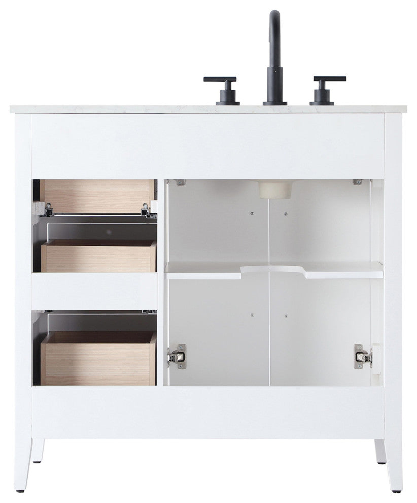 Elegant Lighting VF29336 Millie 36" - Chestnut Brown