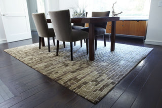 Hand Knotted Hermitage HE-16 Latte Rug, 10'x13'6"