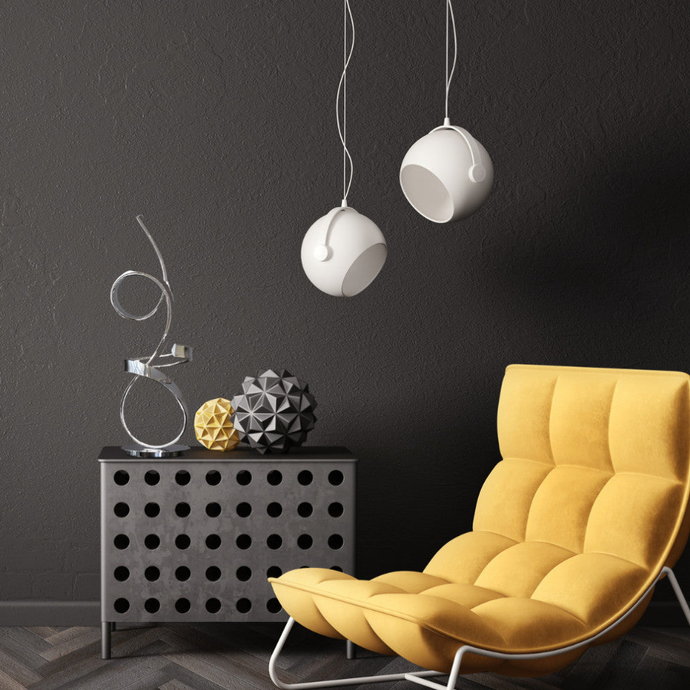 Amsterdam Dimmable Integrated LED Table Lamp with Touch Dimmer, Chrome