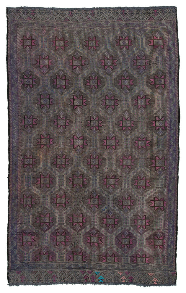 Rug N Carpet - Handmade Oriental 6' 3'' x 10' 1'' Tribal Wool Kilim Rug
