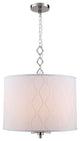 Elegant Lighting Meridian Collection Pendant, Polished Nickel