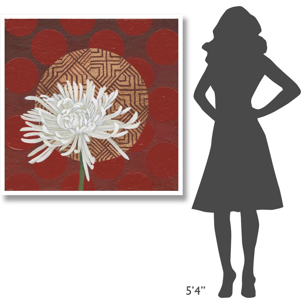 "Morning Chrysanthemum IV" Digital Paper Print by Kathrine Lovell, 42"x42"