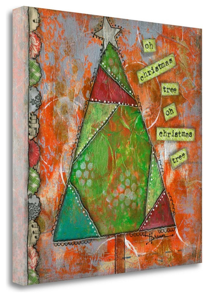 "Oh Christmas Tree II" By Denise Braun, Giclee Print on Gallery Wrap Canvas
