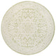 Sinjuri Medallion Textured Weave Indoor/Outdoor, Green/Cream, 5' Round