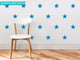 Stars Fabric Wall Decals, Set of 30 Stars, Blue