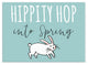 Hippity Hop into Spring Easelback Tabletop Canvas