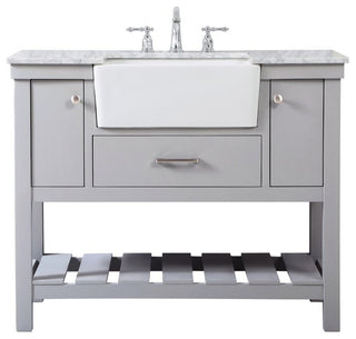Home Living 22" Farmhouse Grey-Light Bathroom Vanity