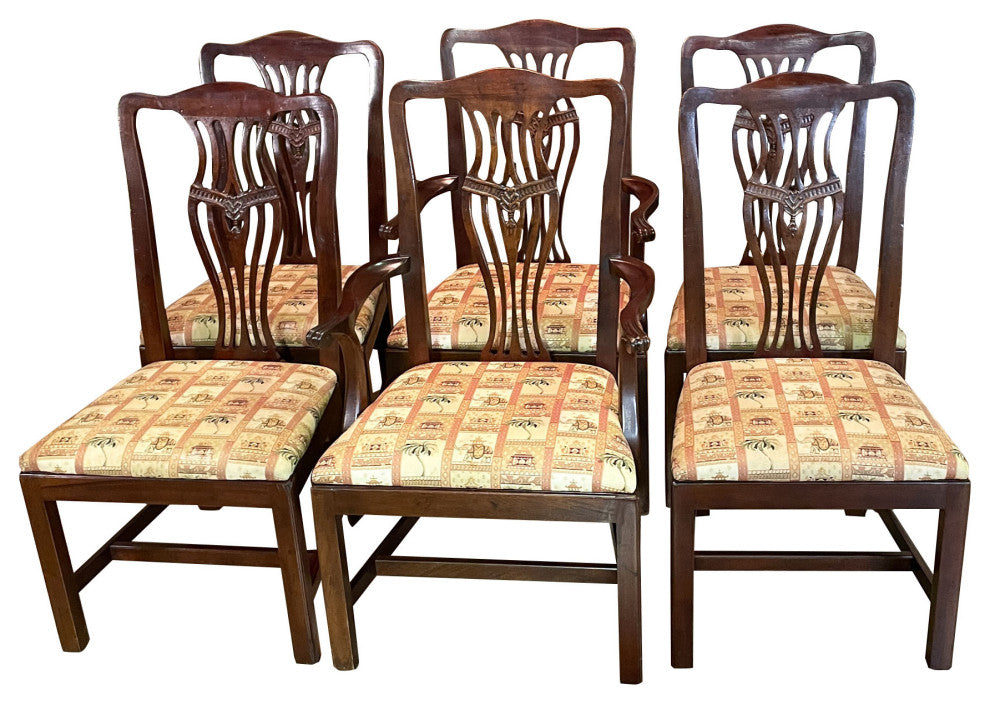 NVIN0369 Henredon Set of 6 Vintage Chairs