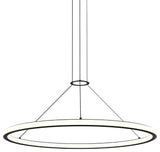 Sonneman 2233-38-30 Luna 38"W LED Ring Chandelier - 3000K - Satin Black